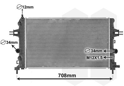 VAN WEZEL Radiators, Motora dzesēšanas sistēma 37002363